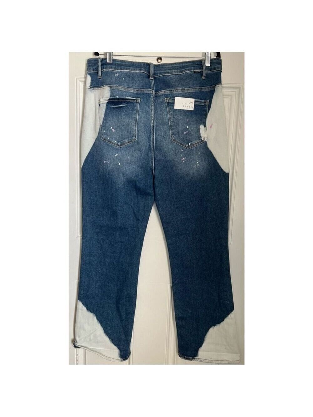 Risen Bleach Accent High Rise Jeans (2XL) - Picture 2 of 8